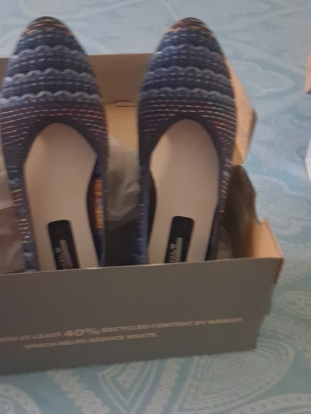 Cleo's by Sketchers Pointed Knit Flats  2 PAIR  (NWT)